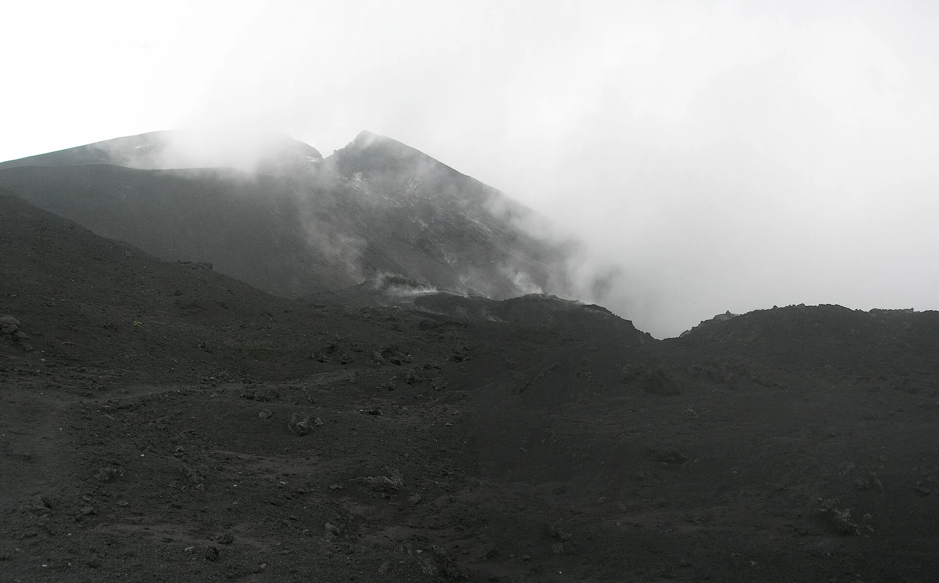 Slopes and cones; Pacaya volcanic complex