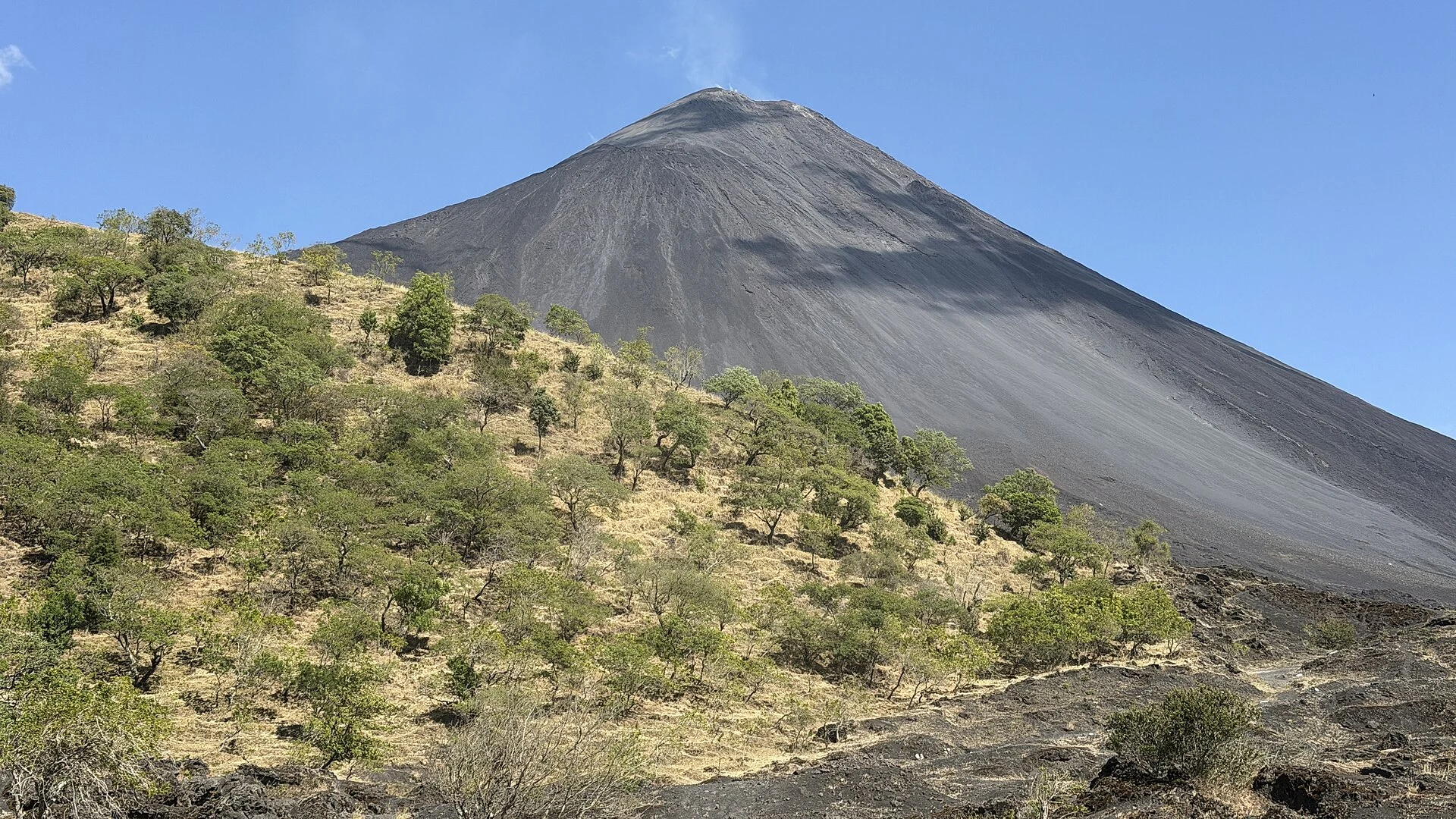 Real photograph of the Pacaya volcanic landscape by lamblukas